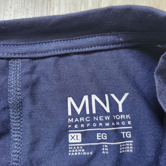 NWT Marc New York MNY Performance Shirts Cropped Black Blue Lot of 2 Sz XL - Picture 11 of 13